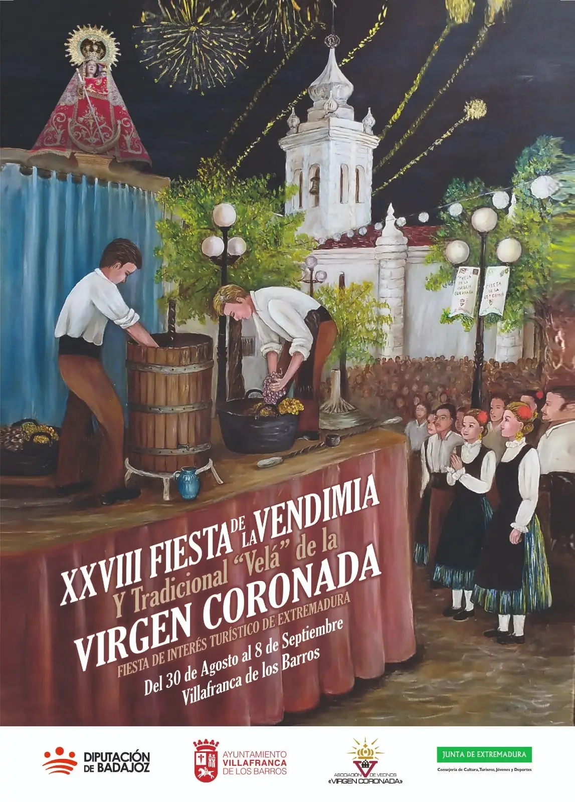 Fiesta de la Vendimia y Tradicional Velá de la Virgen Coronada  